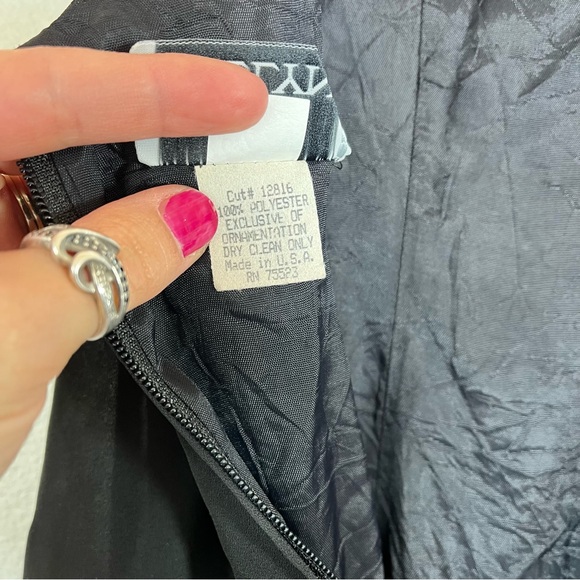 Vintage Sheer Black Spaghetti Strap Mini Dress SZ Small - Picture 8 of 9